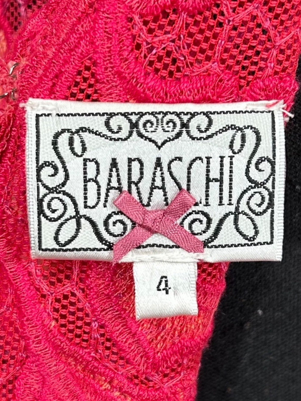 Yoana Baraschi for Anthropologie Pink Lace Cocktail Dress Size 4 - Picture 8 of 11
